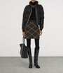 Burberry Brown Wool-Cashmere Check Jacquard Mini Skirt