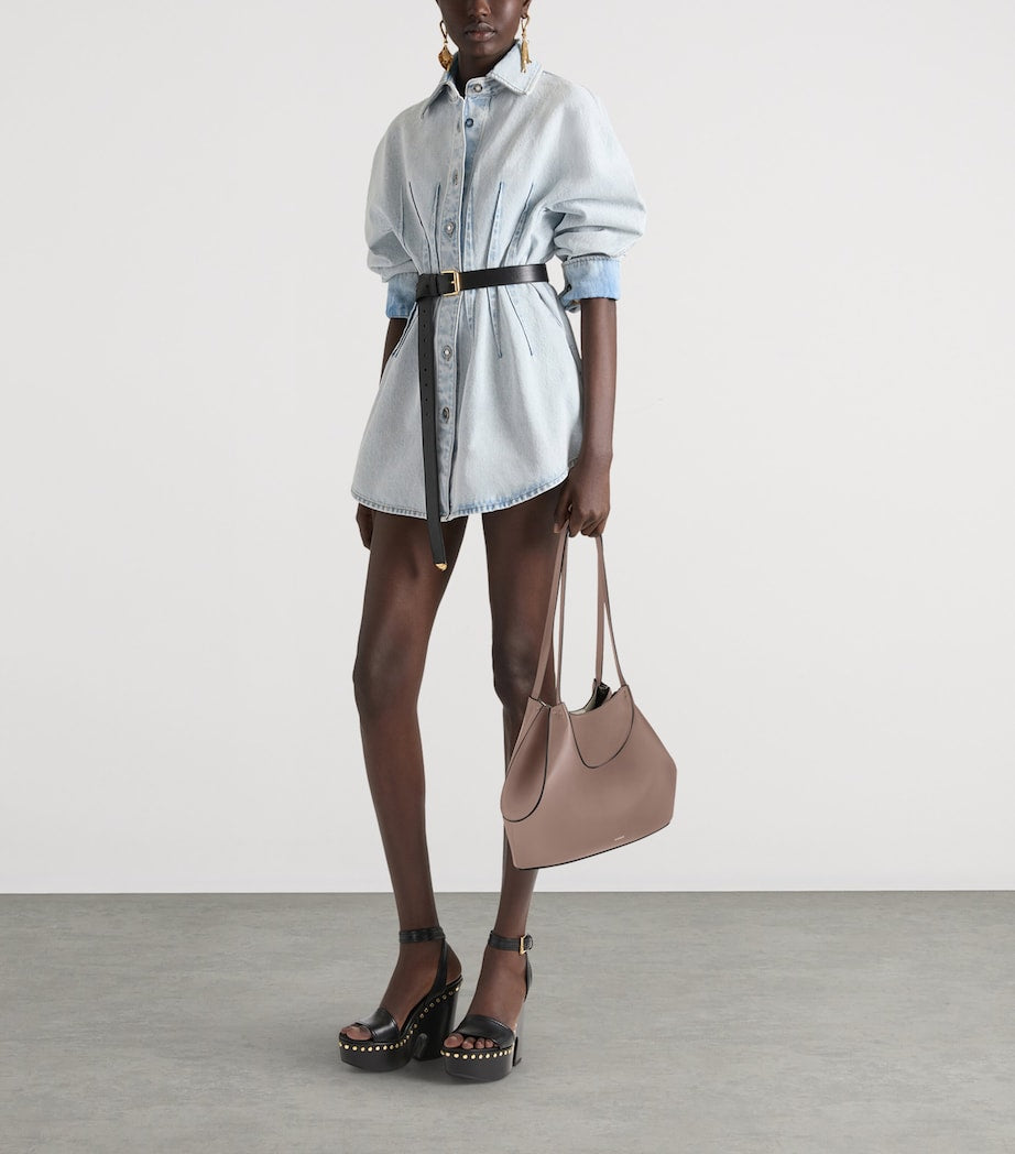 Givenchy Small Leather Facet Shoulder Bag