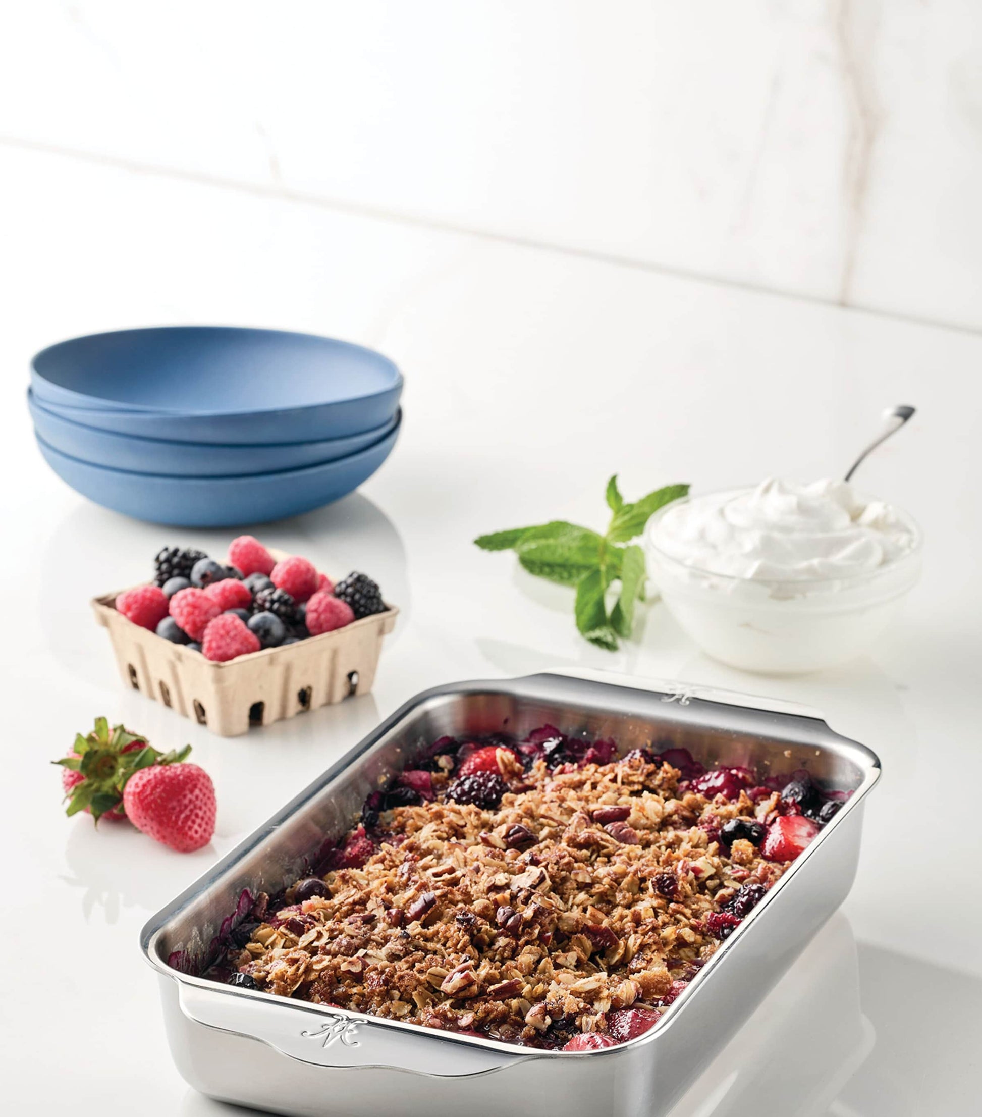 Stainless Steel Baking Pan (25cm)