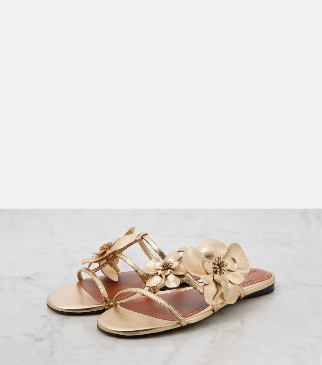 Zimmermann - Orchid metallic leather sandals