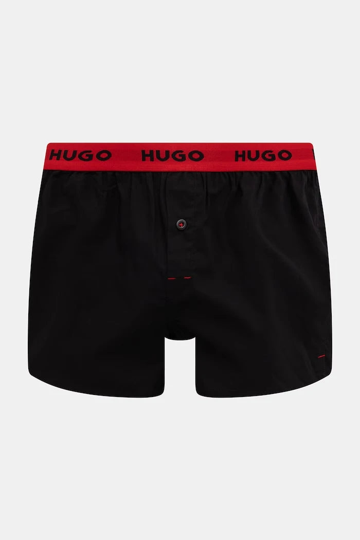 HUGO erkek pamuklu rahat boxer WOVEN BOXER TRIPLET 3'lü