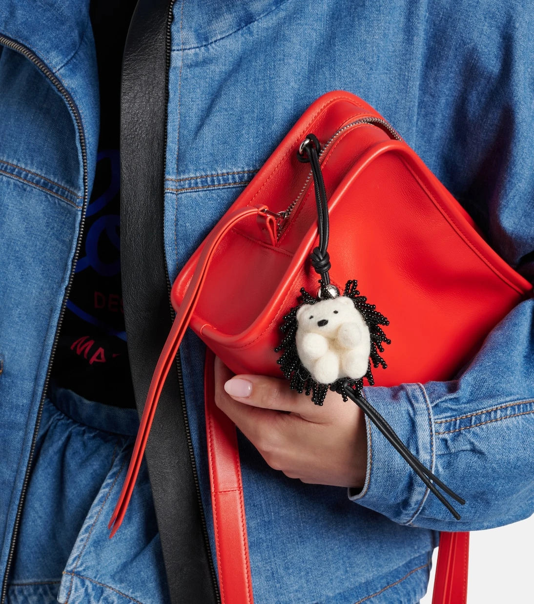 Loewe - Hedgehog beaded wool bag charm