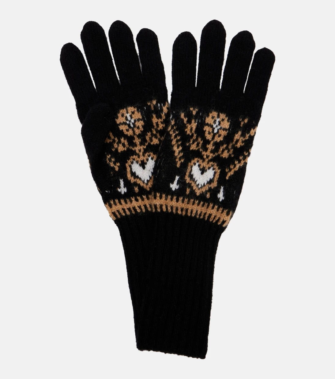 Khaite - Domini Fair Isle cashmere gloves
