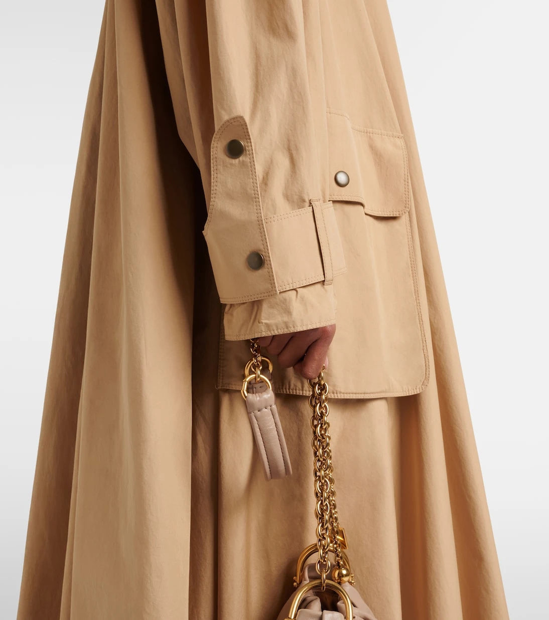 Chloé - Scarf-detail cotton coat