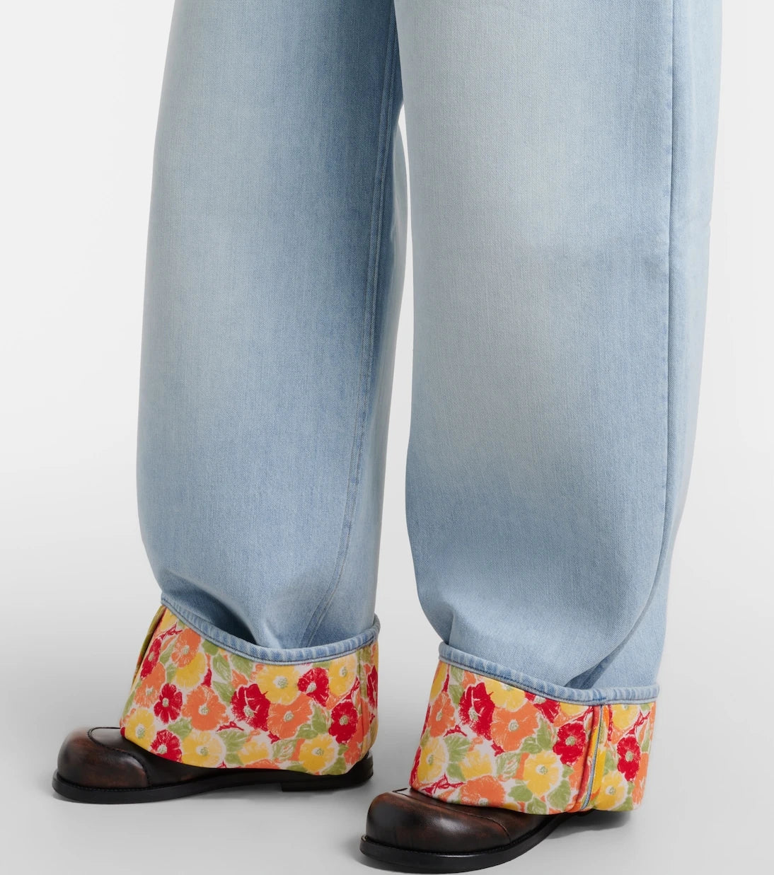 Acne Studios - High-rise barrel-leg jeans