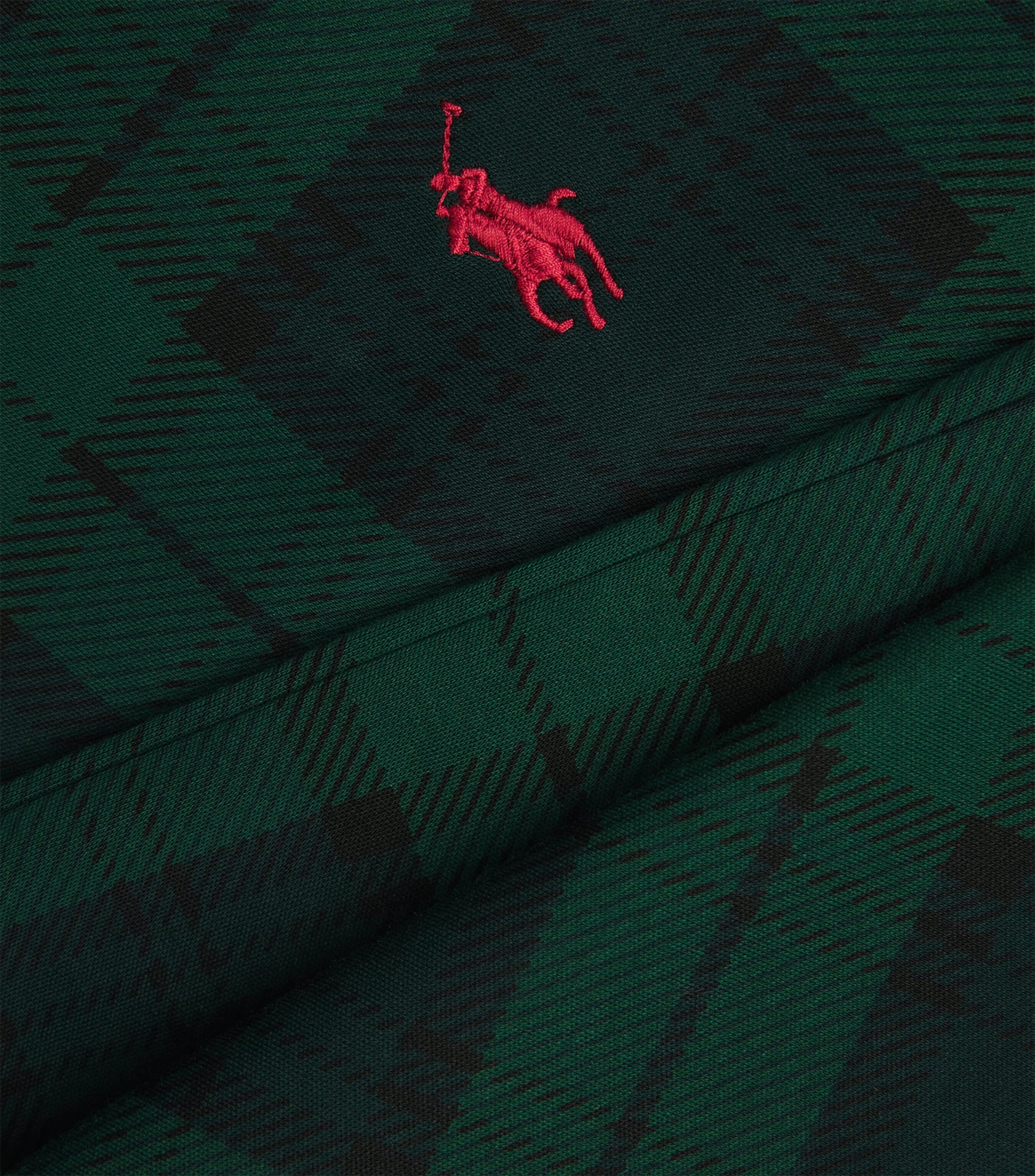 Cotton Plaid Rollneck Top