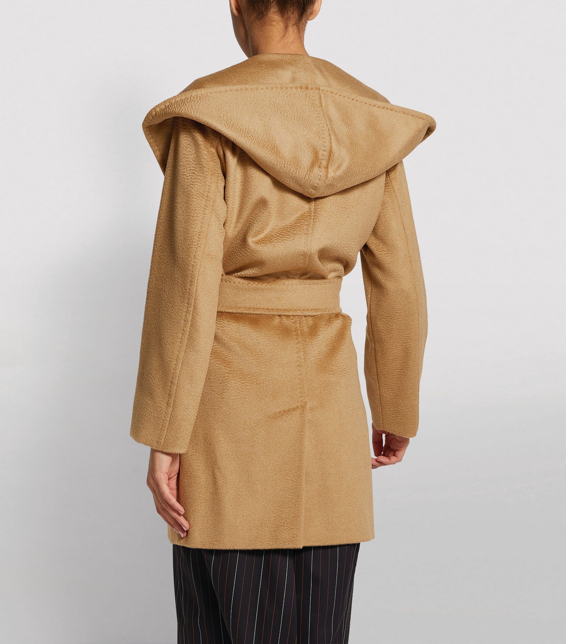 Max Mara Beige Rialto Hooded Coat
