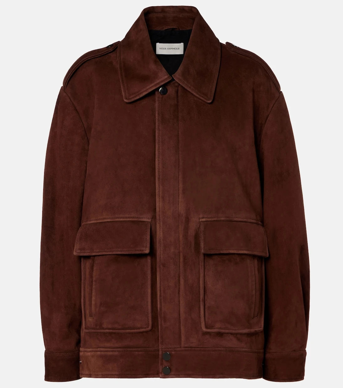 Nour Hammour - Drey suede field jacket