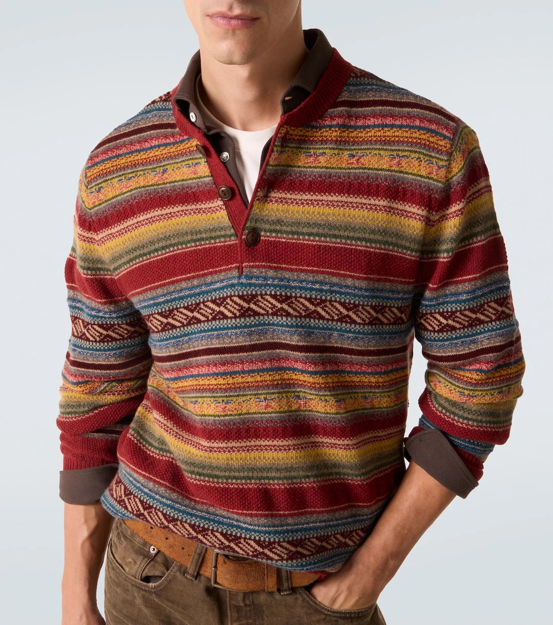 RRL - Wool-blend jacquard sweater