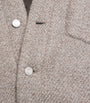 Brown Wool-Alpaca Trucker Jacket