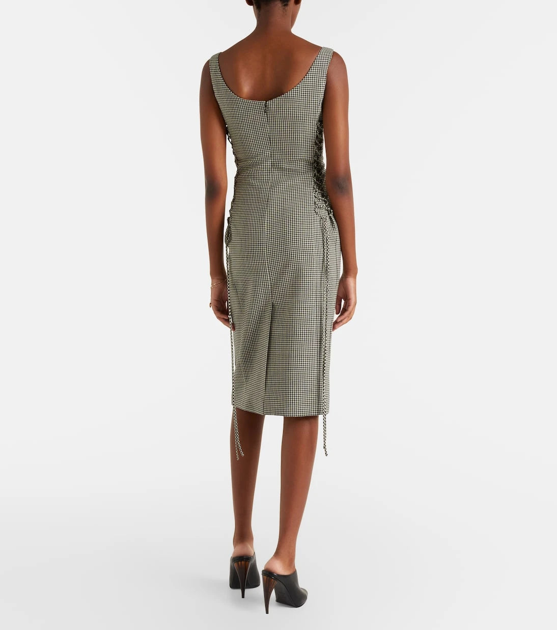 McQueen - Gingham midi dress