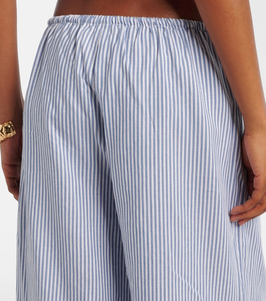Montce - Striped cotton wide-leg pants