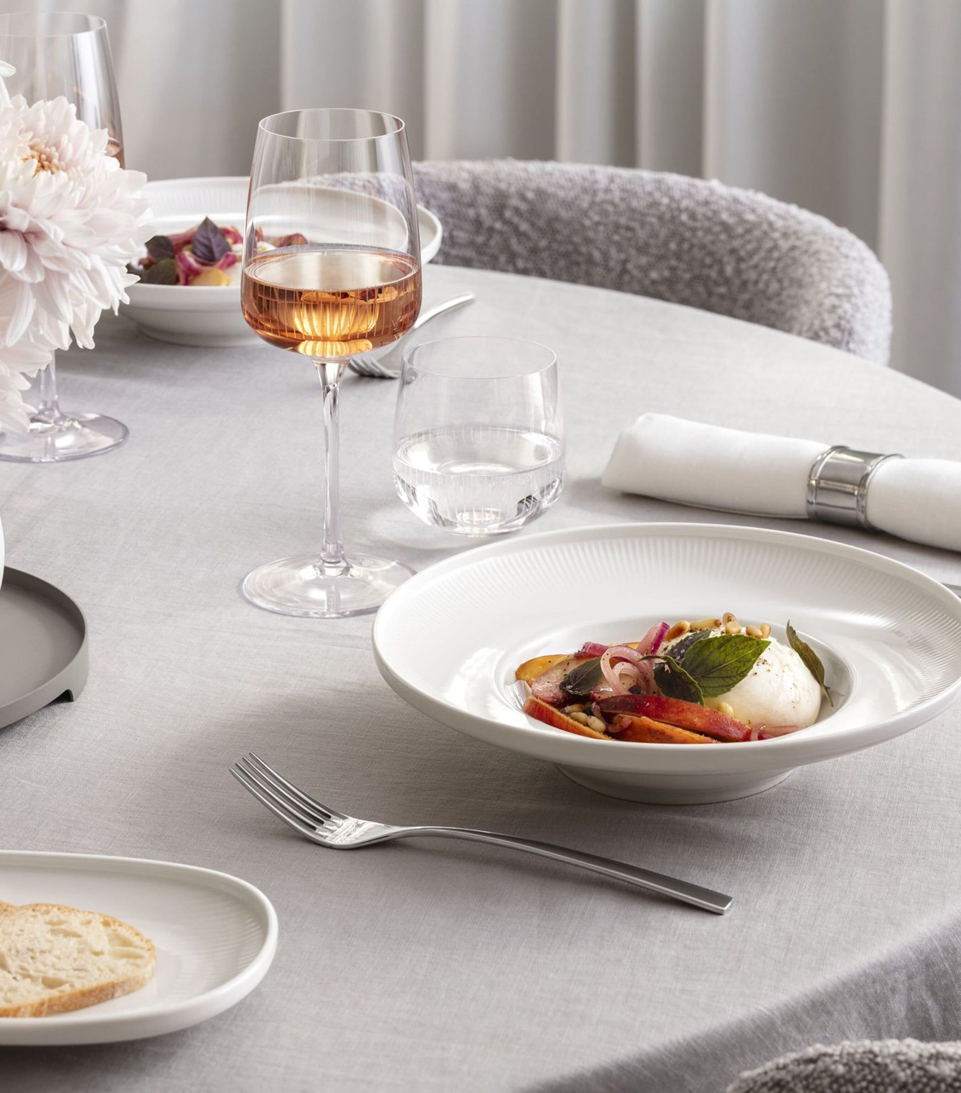 Set of 4 Crystal Afina White Wine Glasses (125ml)