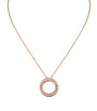 Rose Gold and Diamond LOVE Necklace