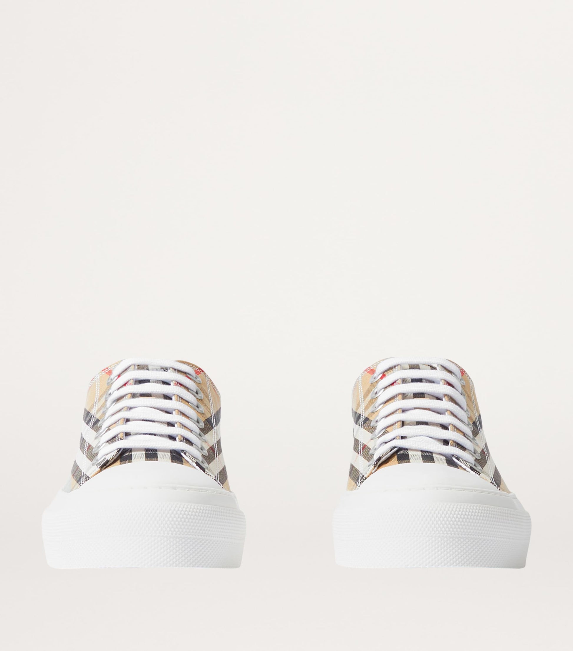 Cotton Check Sneakers