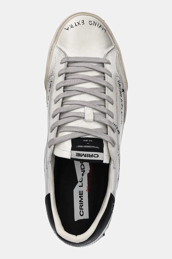 Crime London DISTRESSED DECONSTRUCTED Deri Spor Ayakkabı