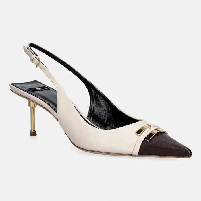 Кожени обувки с тънък ток Elisabetta Franchi