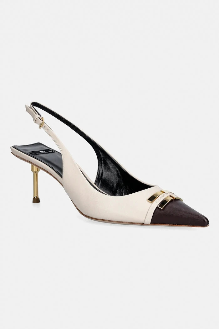 Кожени обувки с тънък ток Elisabetta Franchi