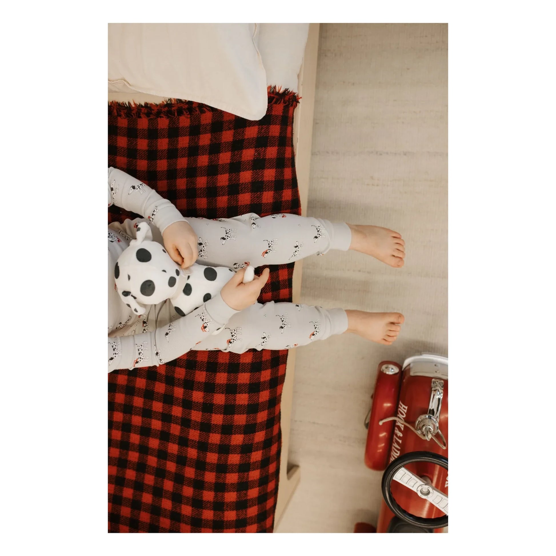 Petit Lem - Dalmatians organic cotton pyjamas | Grey