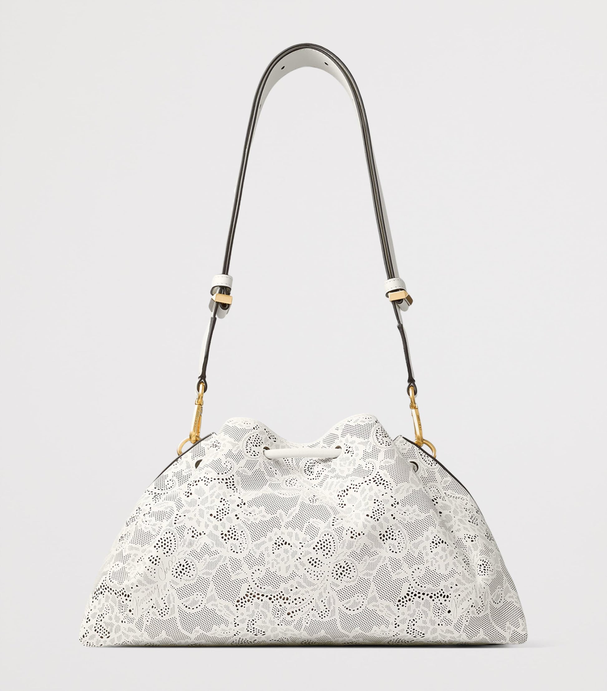 Multi Medium Cinch Leather Shoulder Bag