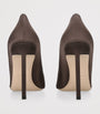 TOM FORD Brown Satin Betty Pumps 105
