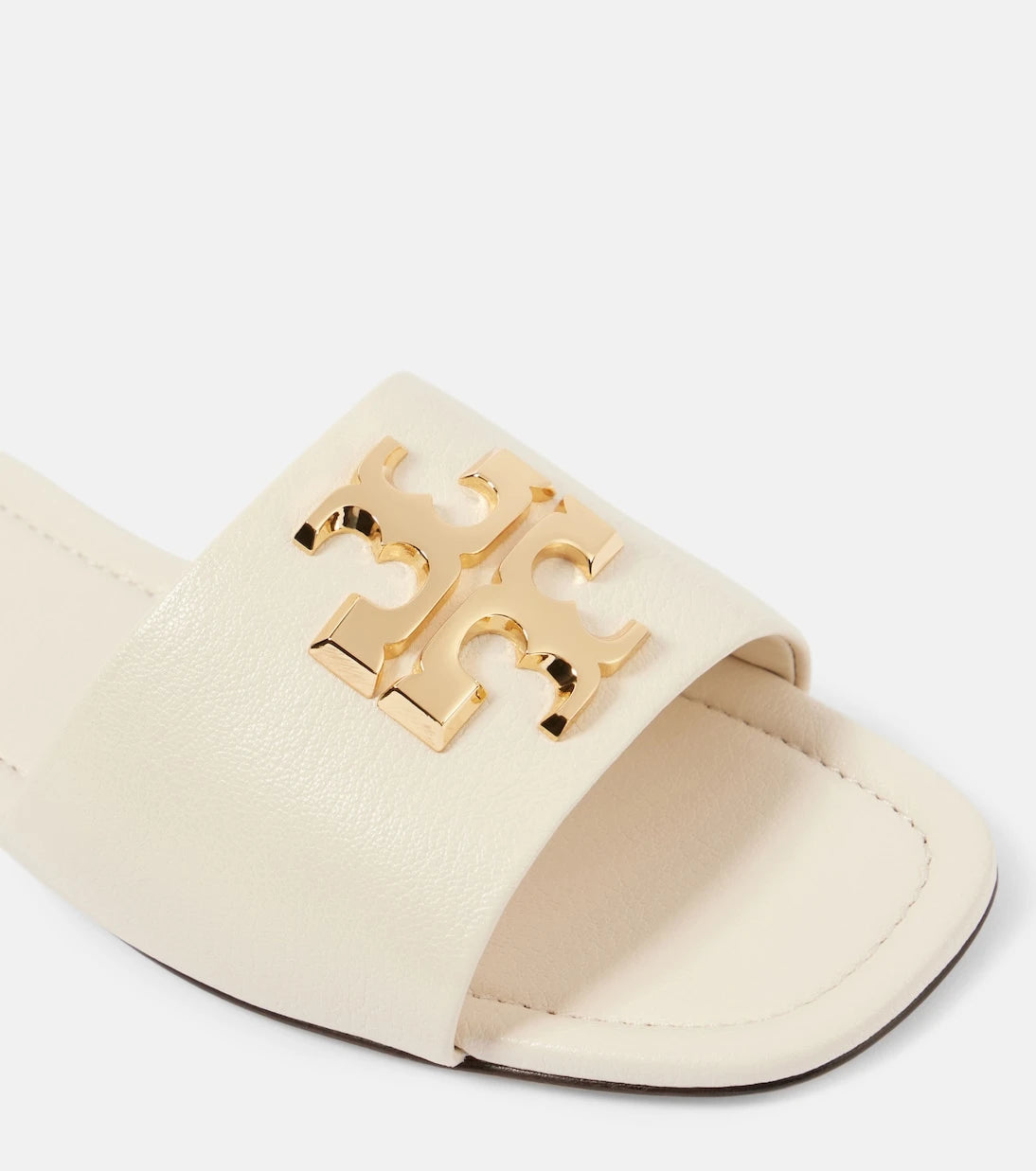 Tory Burch - Eleanor T Monogram leather slides