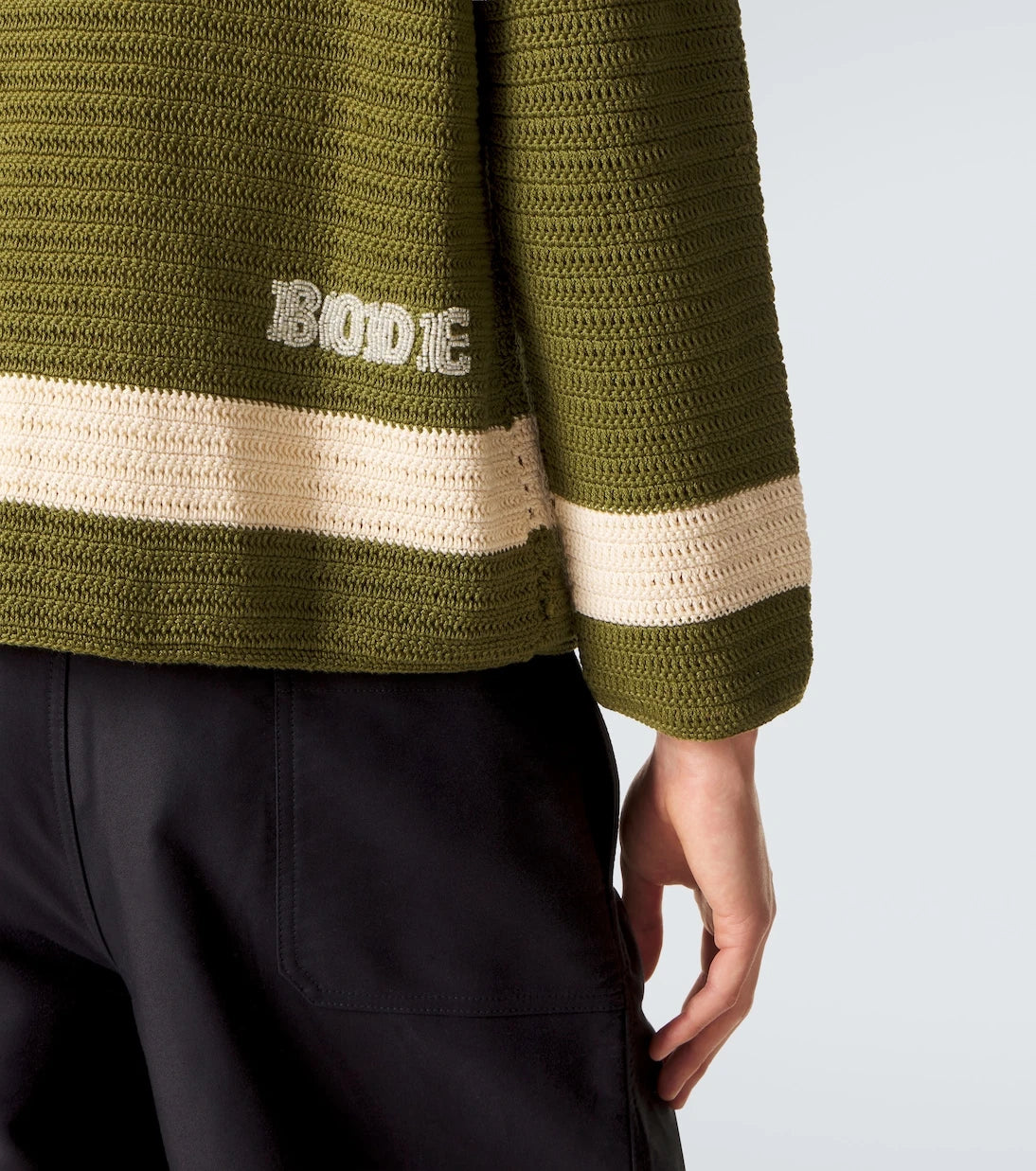 Bode - Marsh crochet cotton shirt