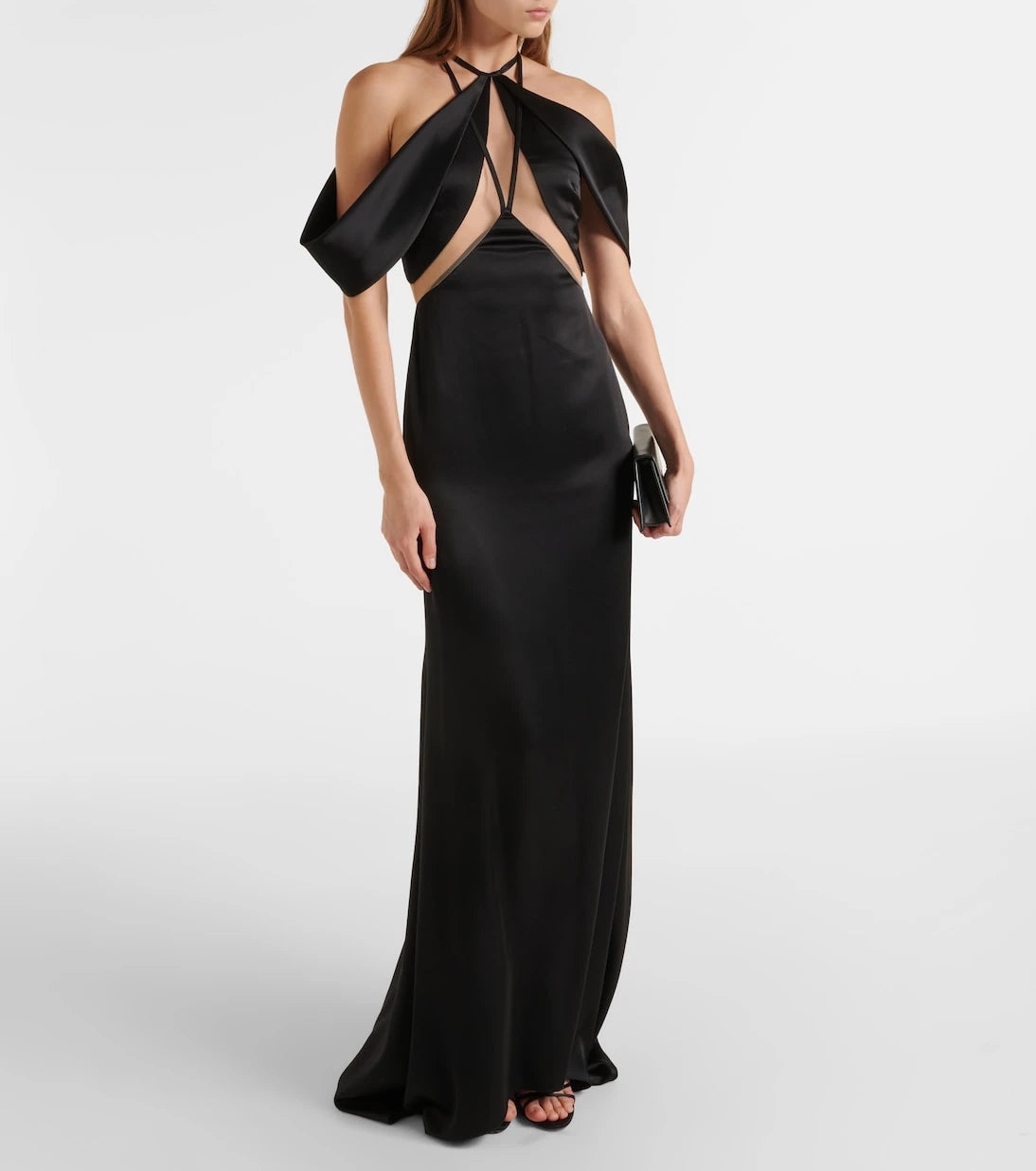 David Koma - Off-shoulder tulle gown