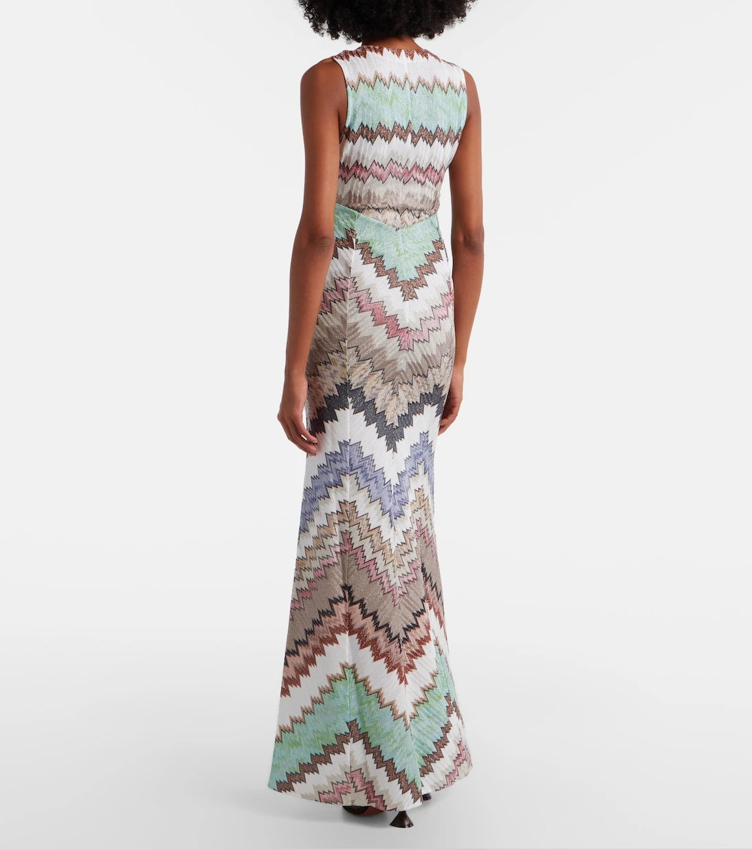 Missoni - Zigzag lamé maxi dress