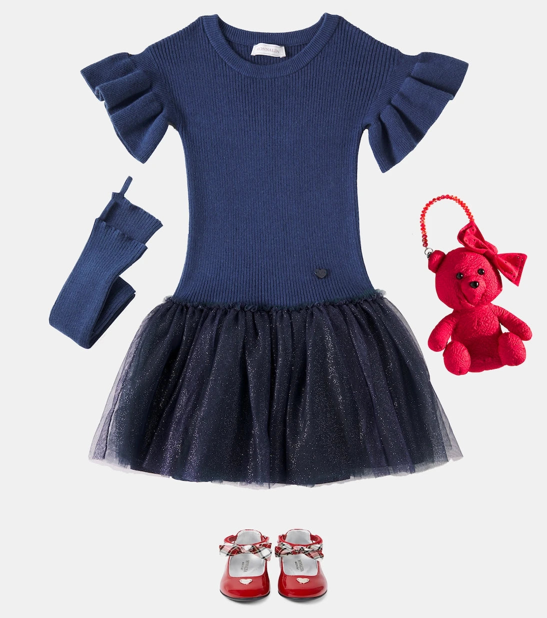 Monnalisa - Diana embellished tulle dress