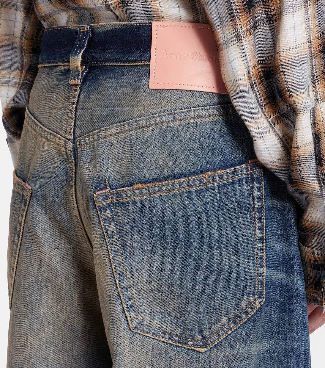 Acne Studios - U Rocka geniş paça jean