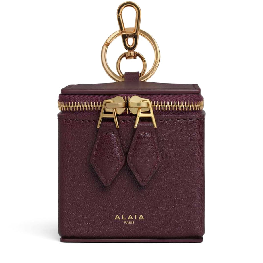 Red Goatskin Square Coin Purse