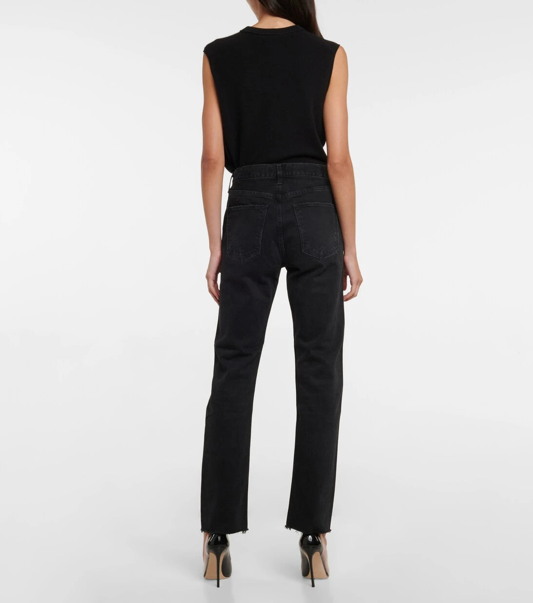 Agolde - Cherie high-rise straight jeans