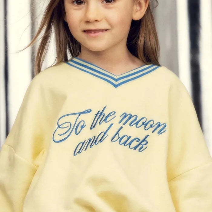 Mini Rodini суичър за деца от памук To the moon