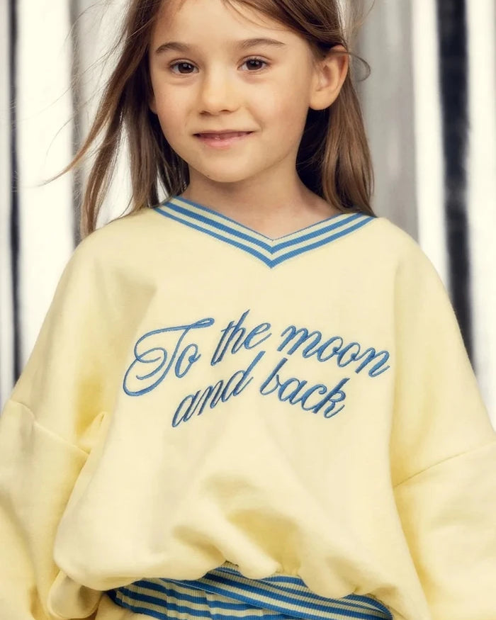 Mini Rodini çocuk pamuklu sweatshirt To the moon