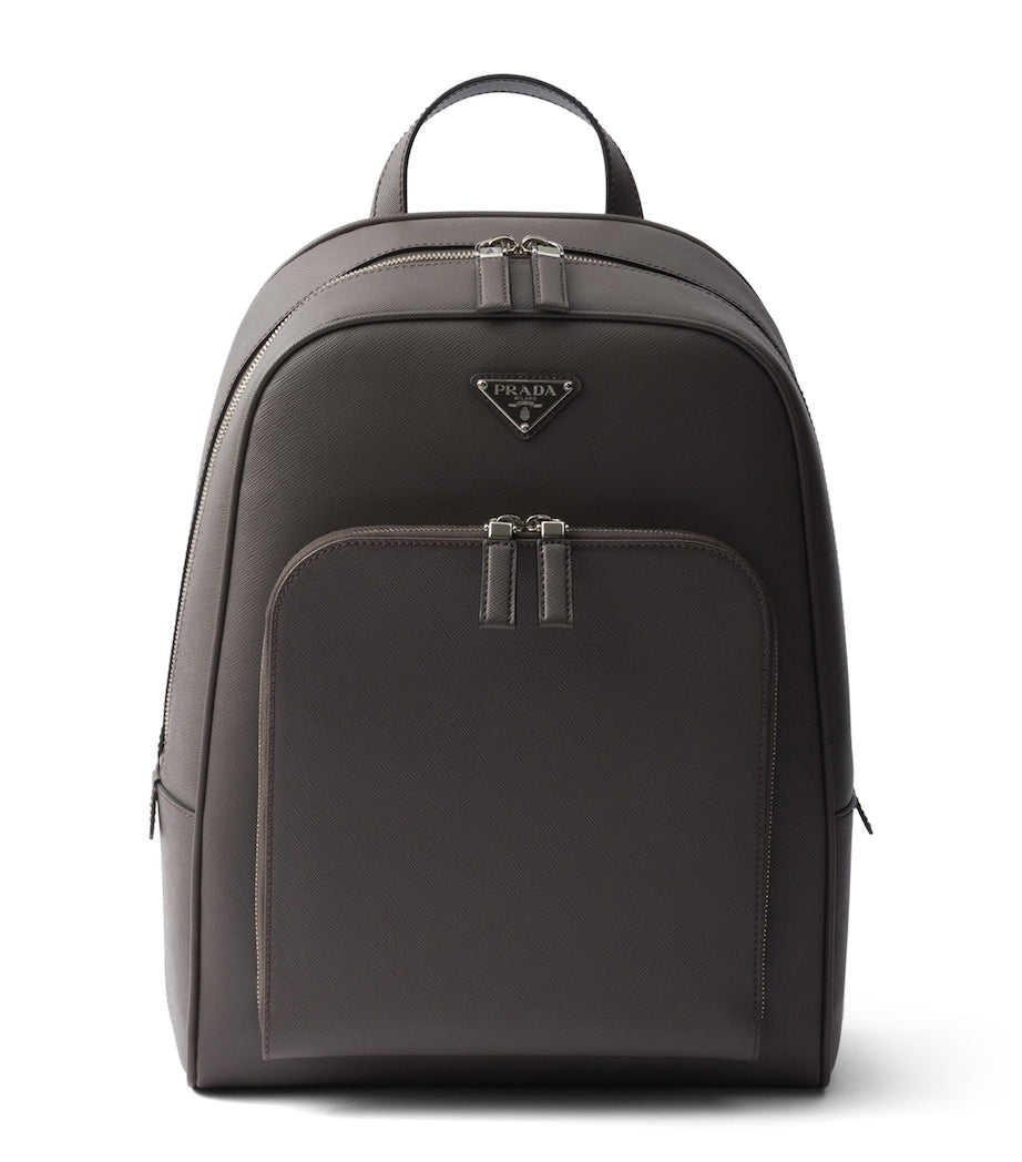 Saffiano Leather Backpack