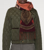 Burberry Red Cashmere EKD Scarf