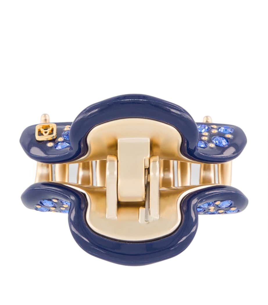 Alexandre de Paris Gold-Plated Crystal-Embellished Claw Hair Clip