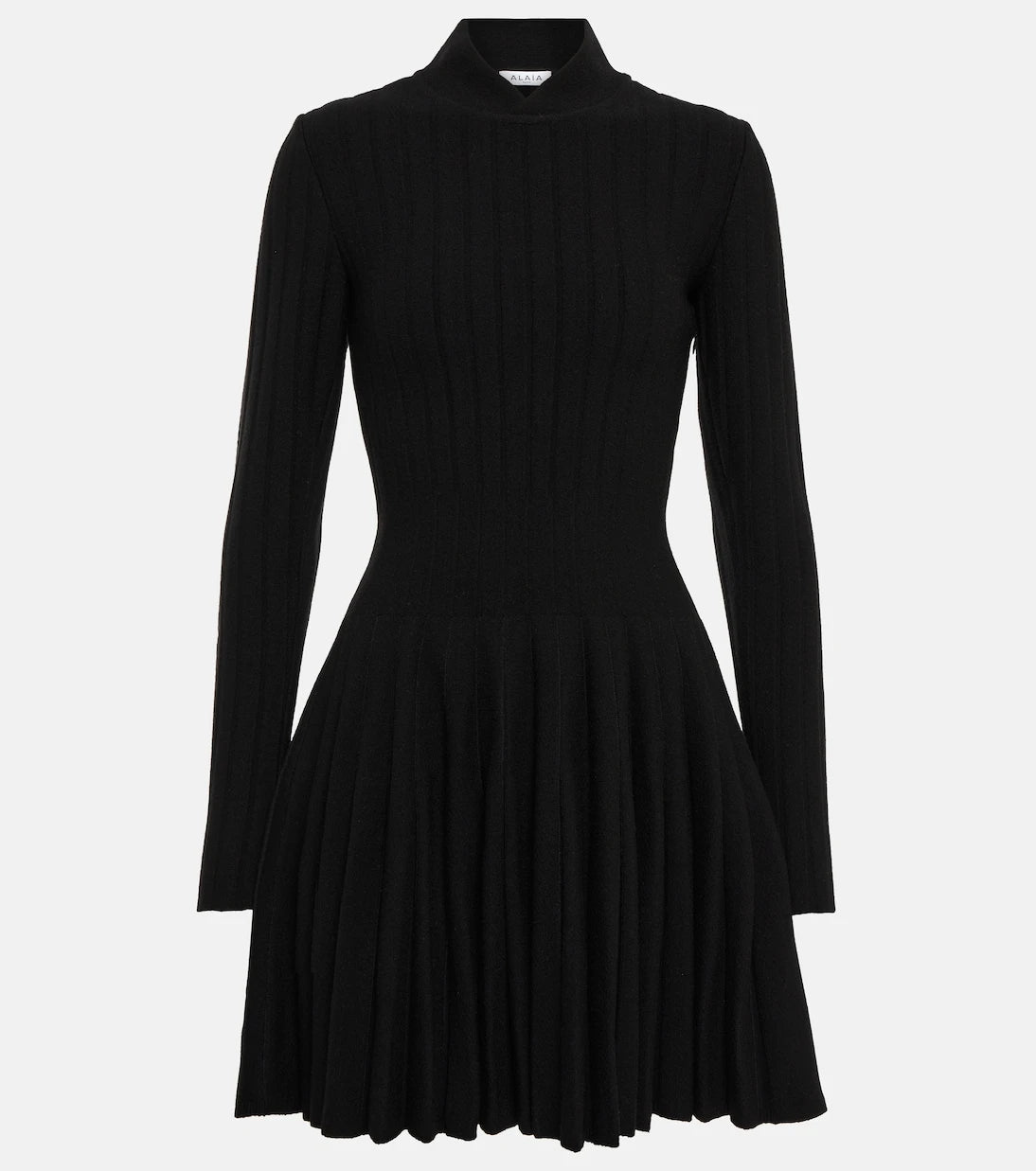 Alaïa - فستان قصير من مزيج الصوف