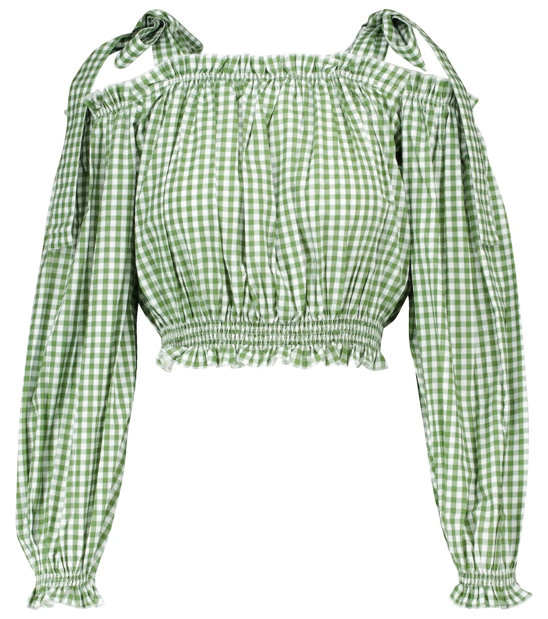 Alexandra Miro - Gingham cotton crop top