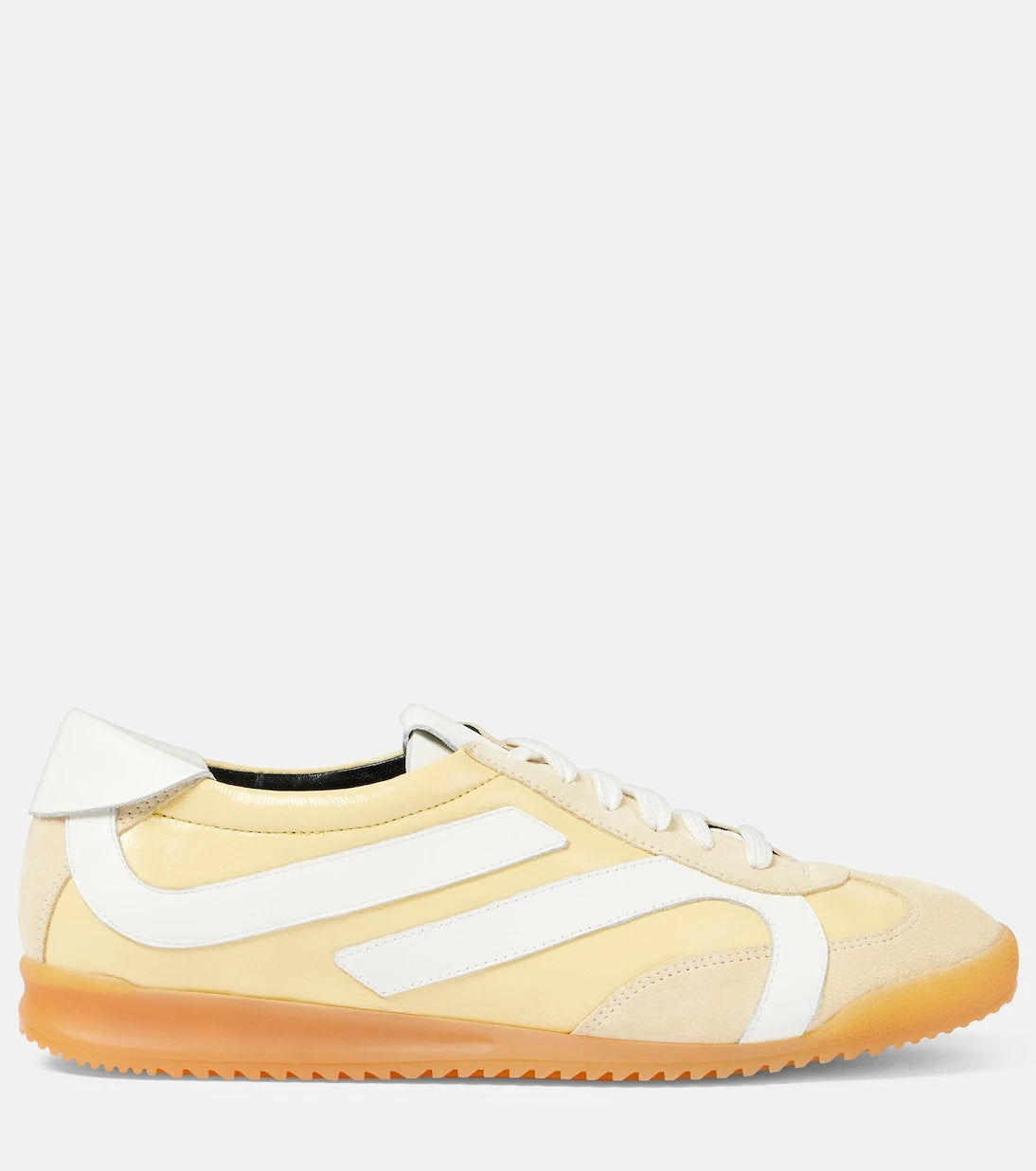 Proenza Schouler - Track suede-trimmed leather sneakers