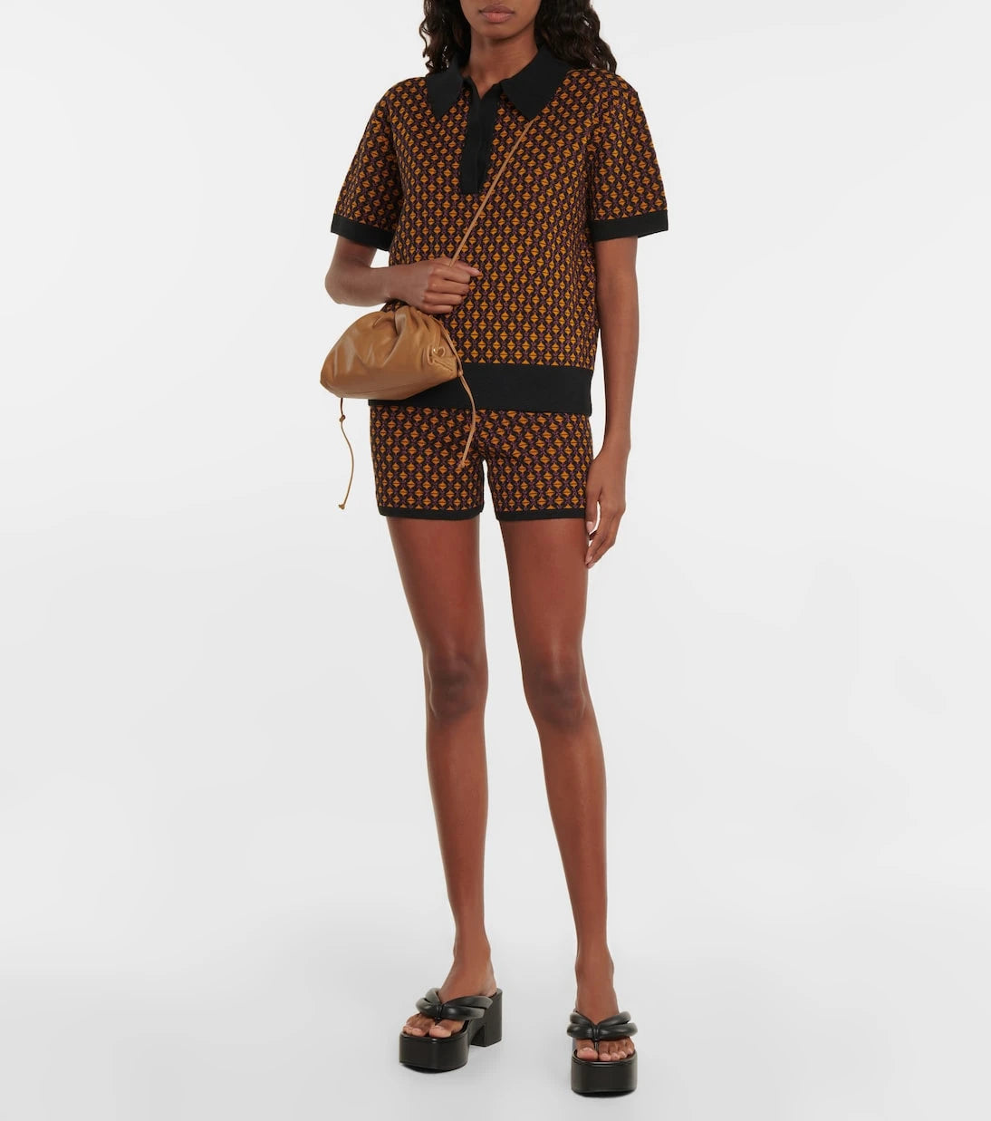Dries Van Noten - Jacquard wool-blend shorts