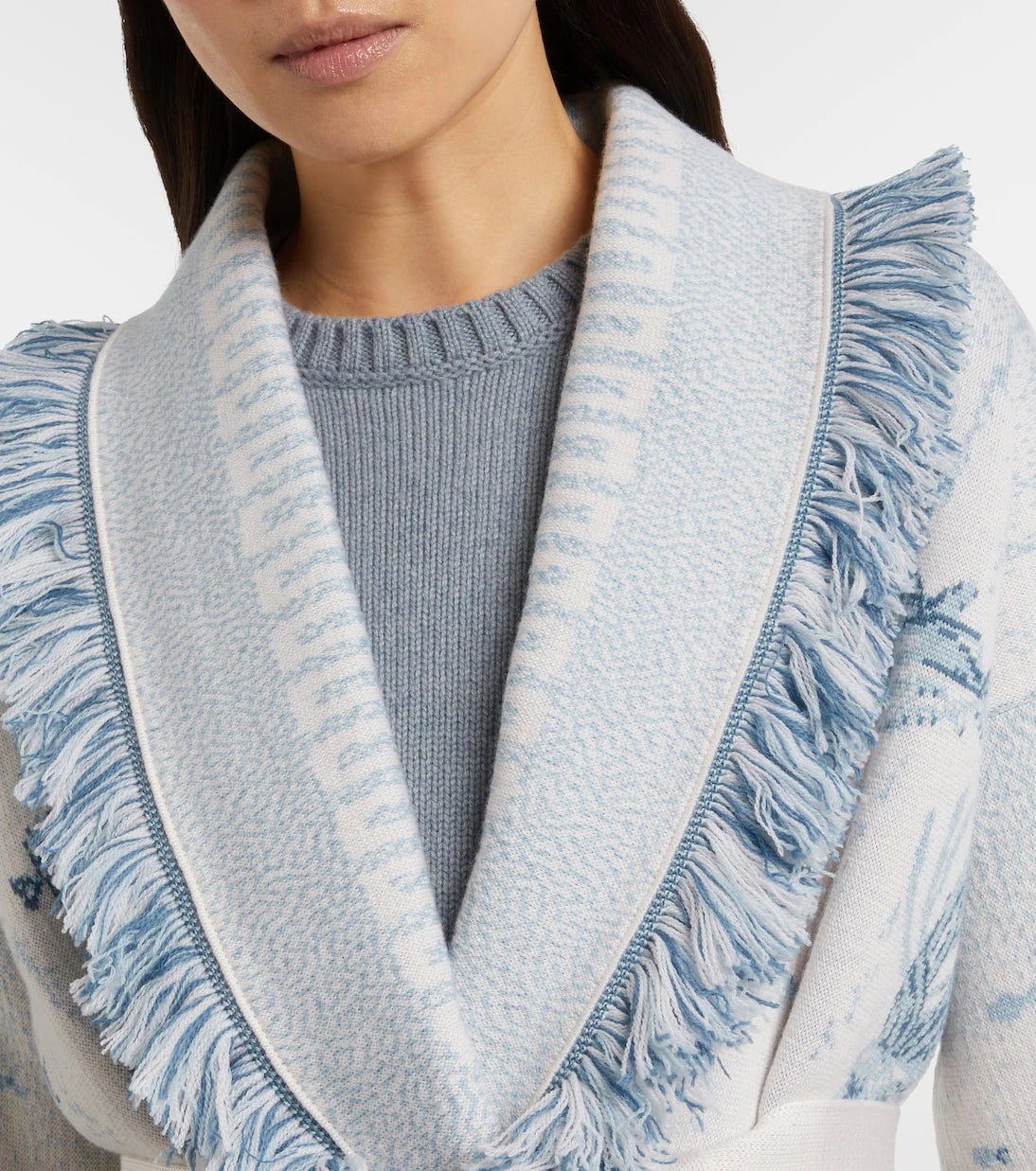 Alanui - Deep In The Ocean wool-blend cardigan