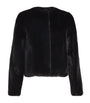 Yves Salomon Black Long-Haired Mink Jacket