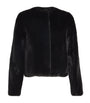 Yves Salomon Black Long-Haired Mink Jacket