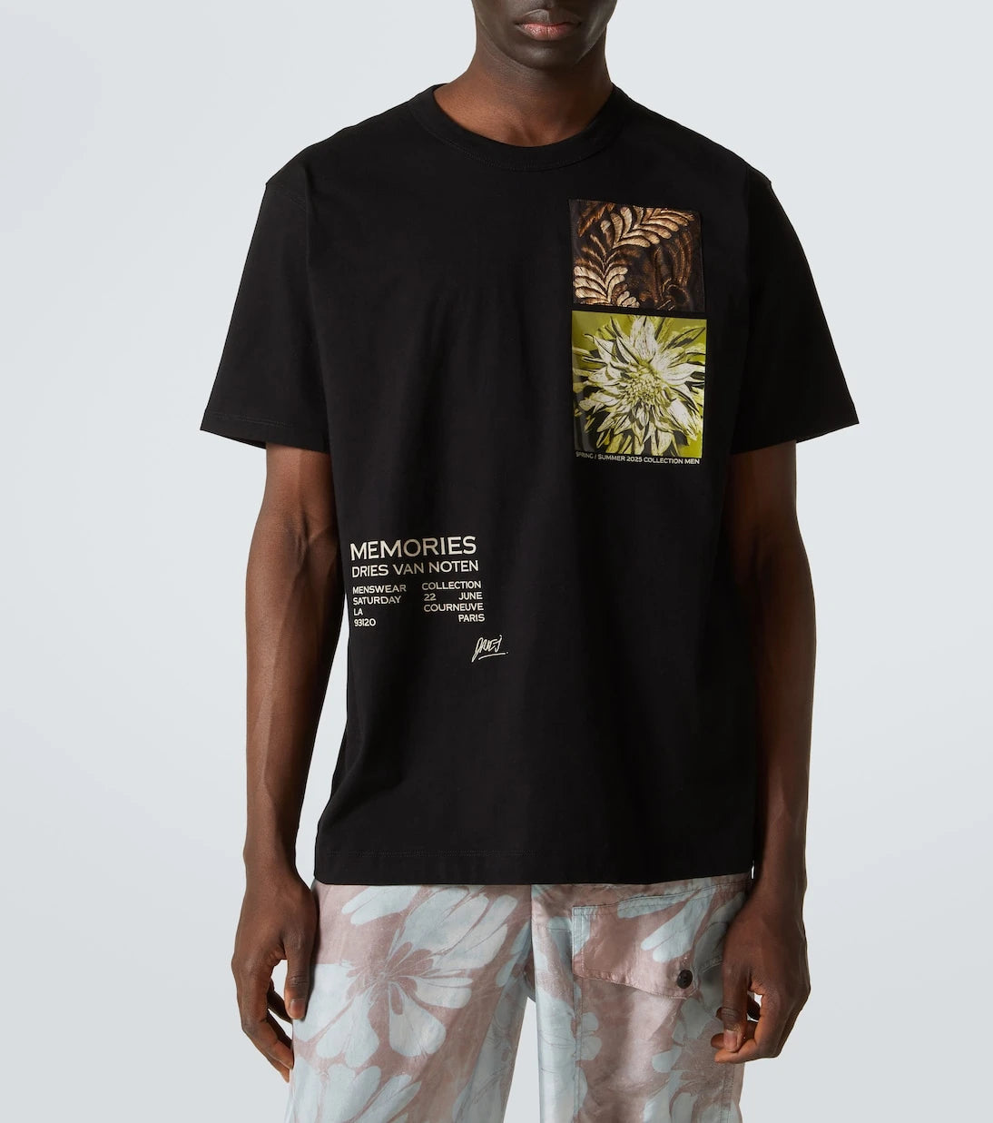Dries Van Noten - Baskılı pamuk jarse Tişört