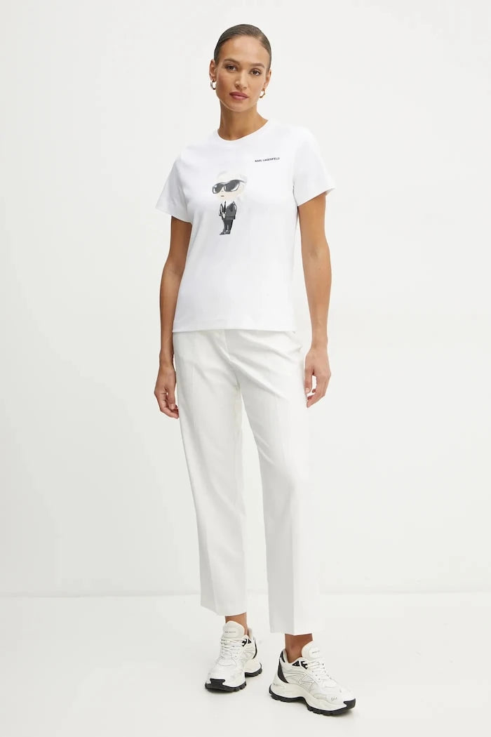 Памучна тениска Karl Lagerfeld IKON AQUARELLE