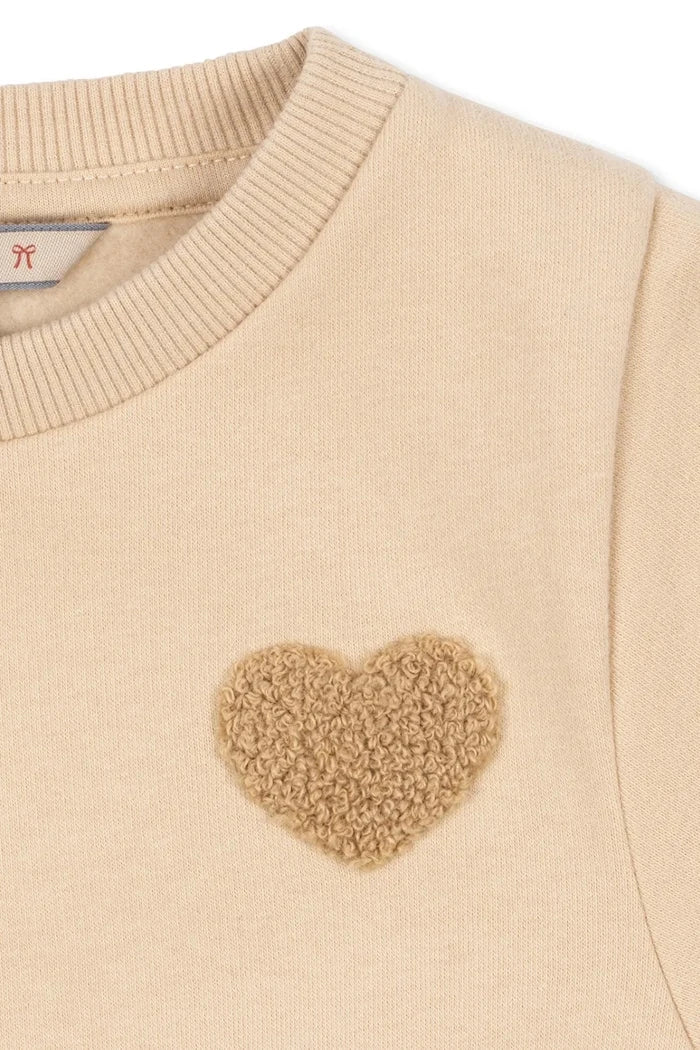Konges Sløjd pamuklu kloş elbise LOU TERRY SWEAT DRESS OCS
