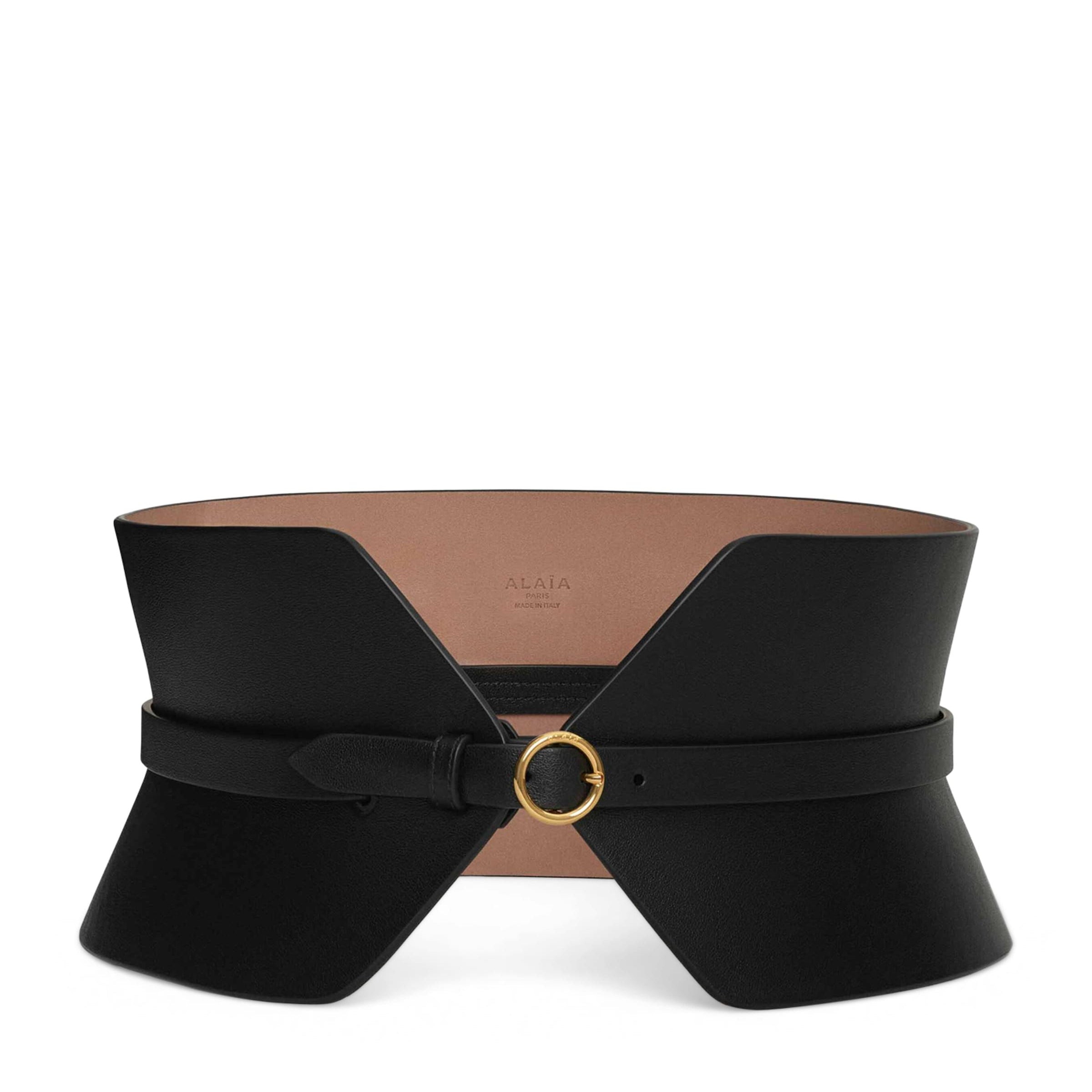 Alaïa Black Leather Bustier Belt