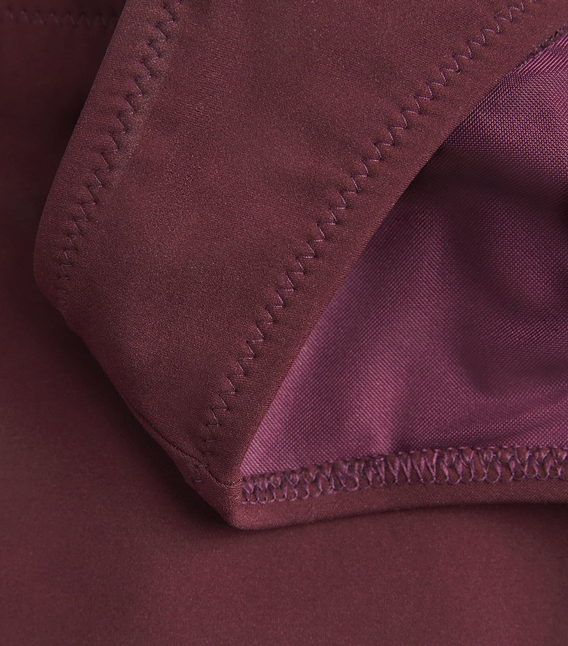 Ulla Johnson Burgundy Dani Mid-Rise Bikini Briefs